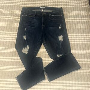 EUC Good American Good Legs distressed Jeans 12/31